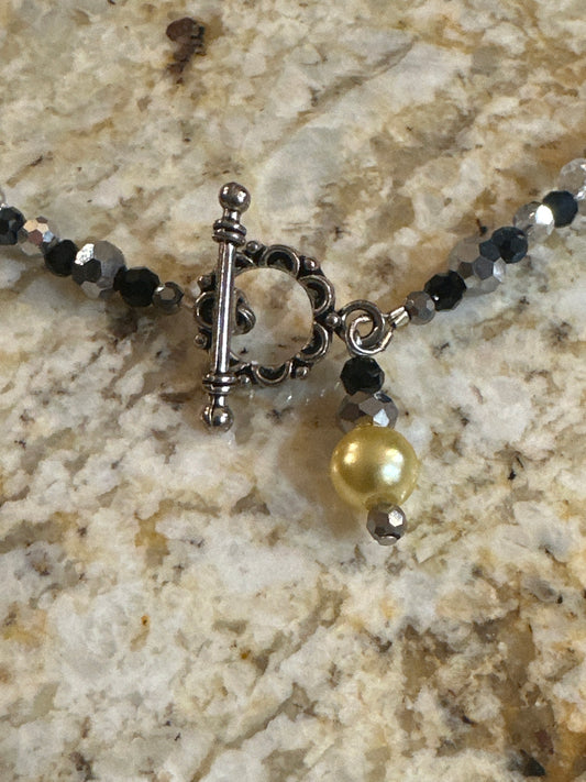 Black-Eyed Susan Necklace and Earrings Set