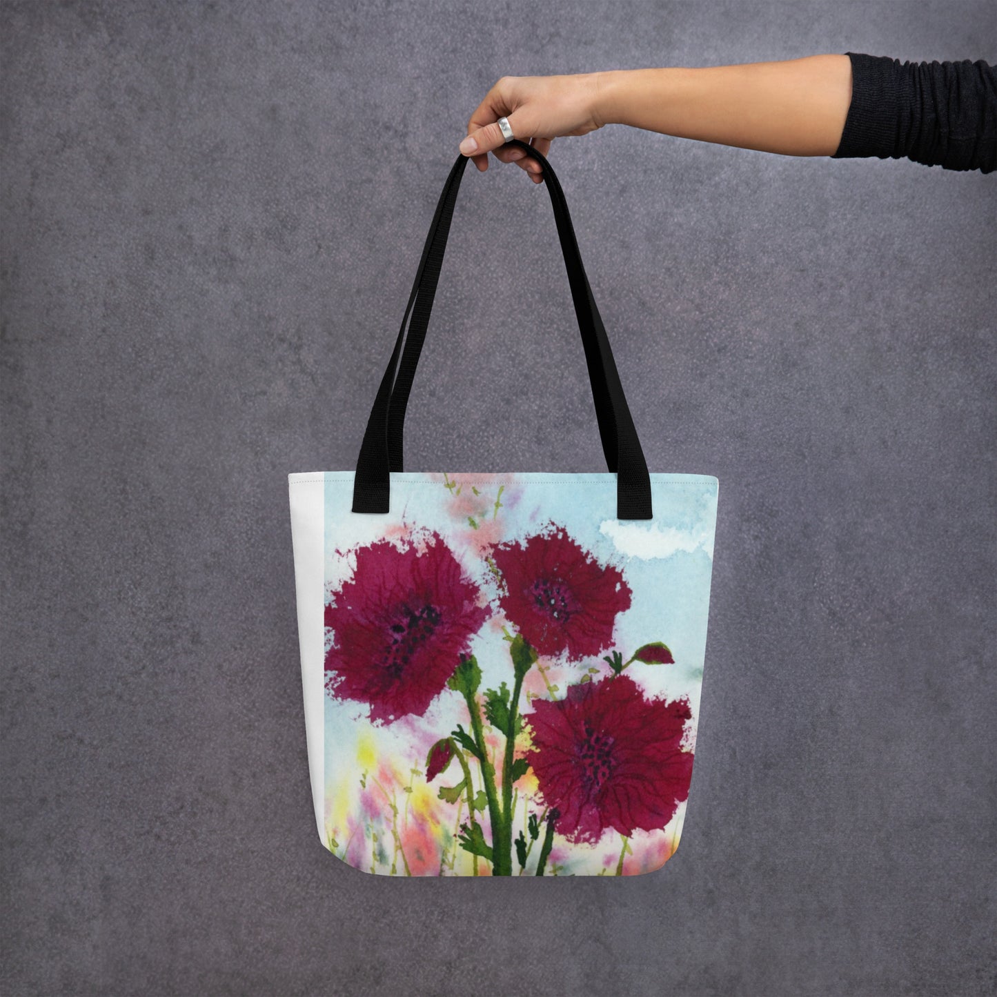 Dark Poppies Tote bag