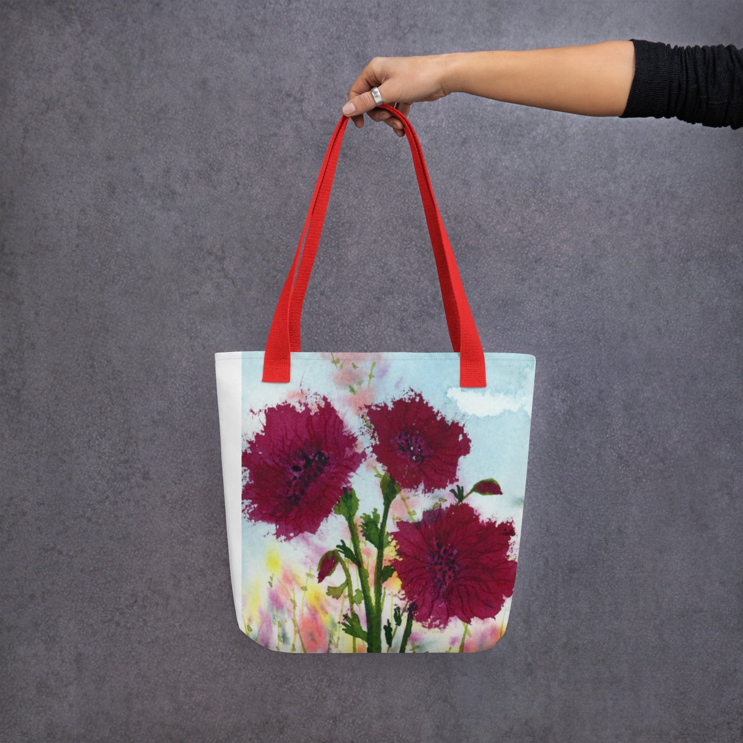 Dark Poppies Tote bag