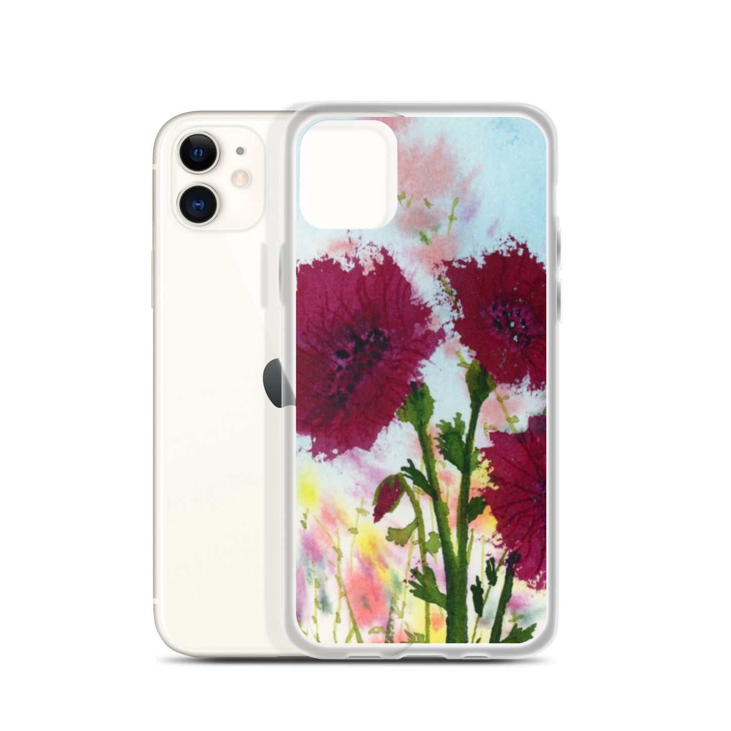 Dark Poppies Clear Case for iPhone®