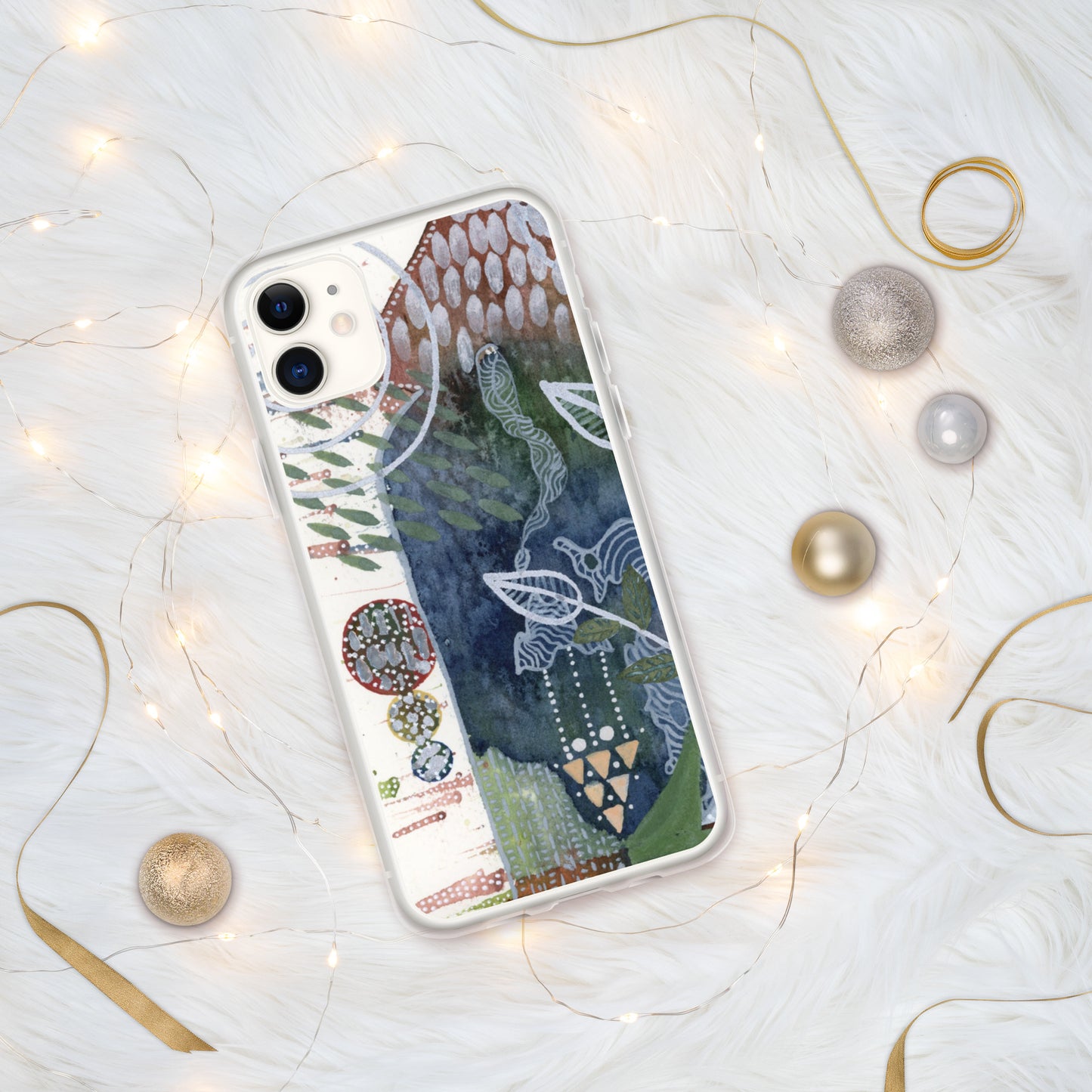 Silver Leaves iPhone® Case