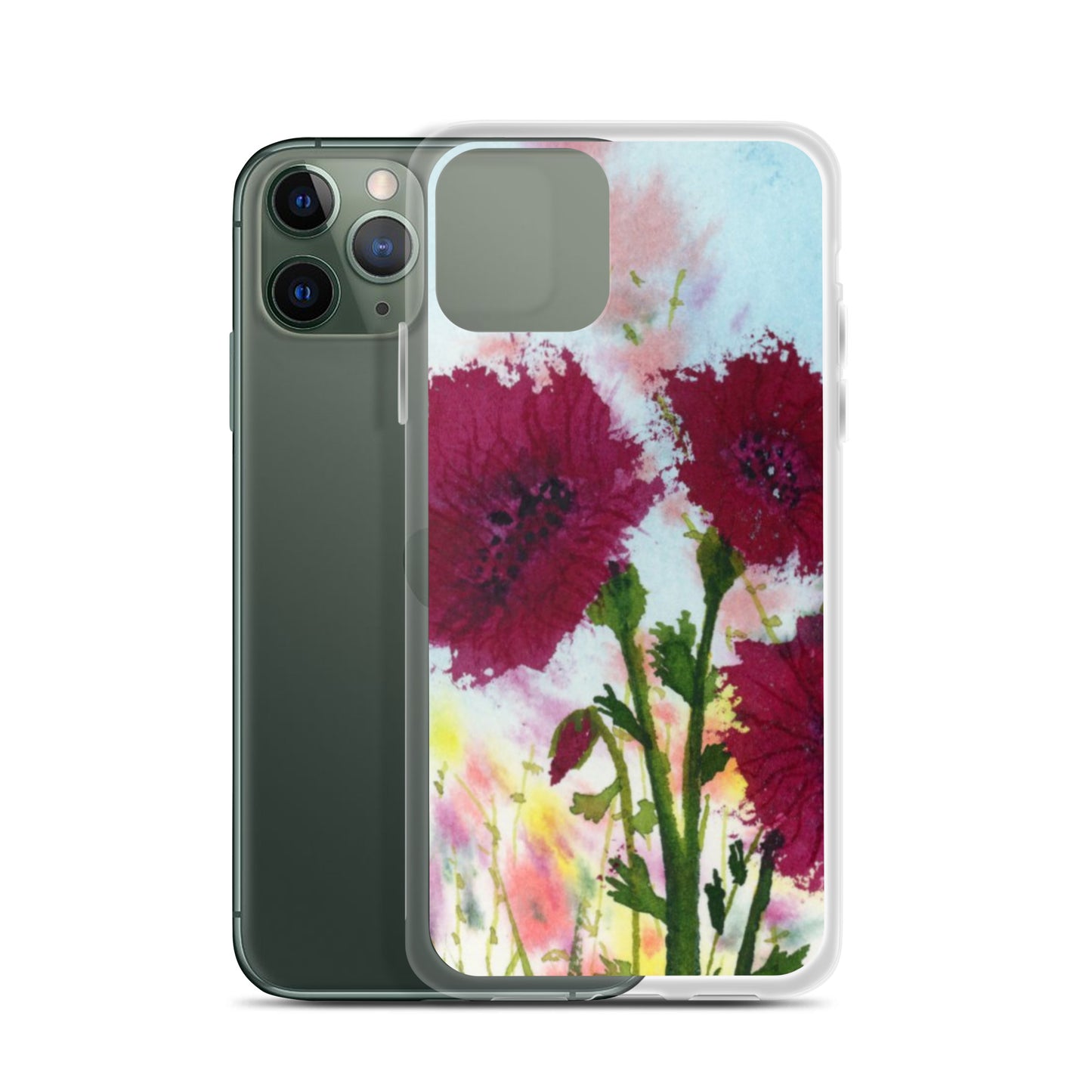 Dark Poppies Clear Case for iPhone®