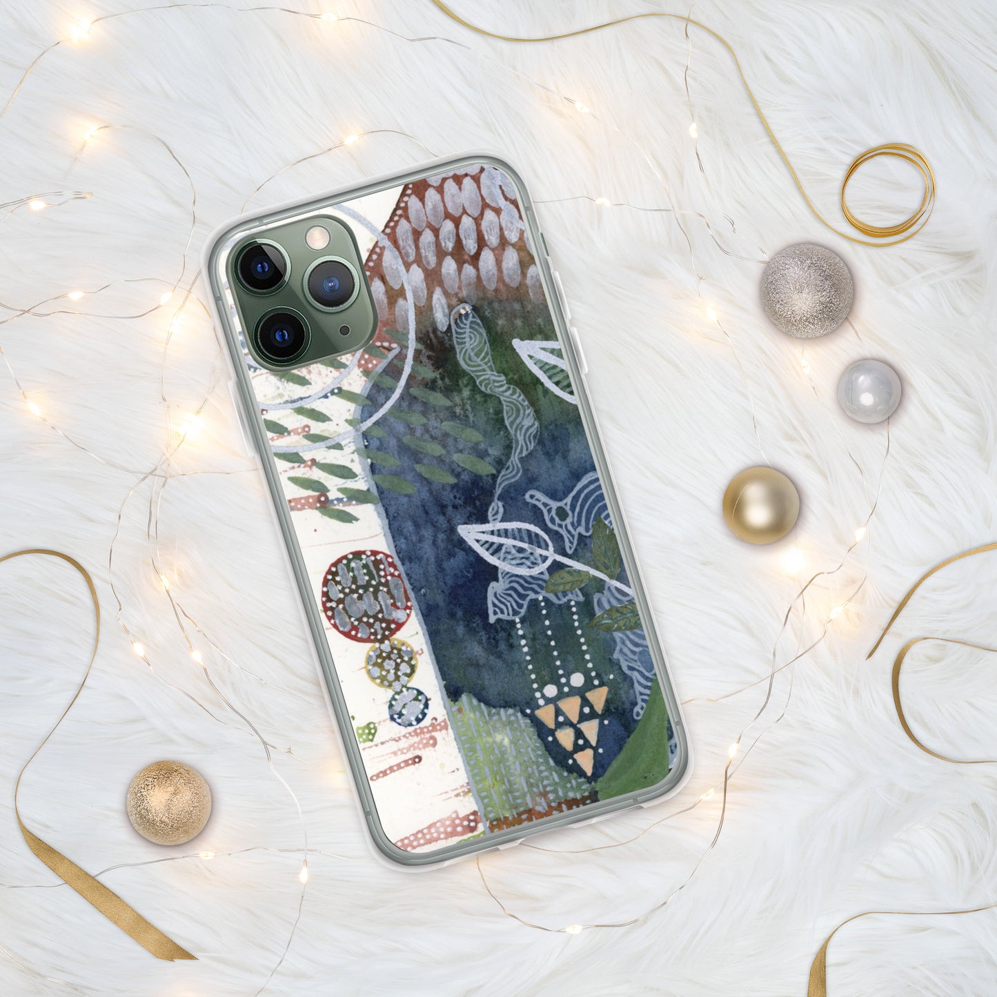 Silver Leaves iPhone® Case