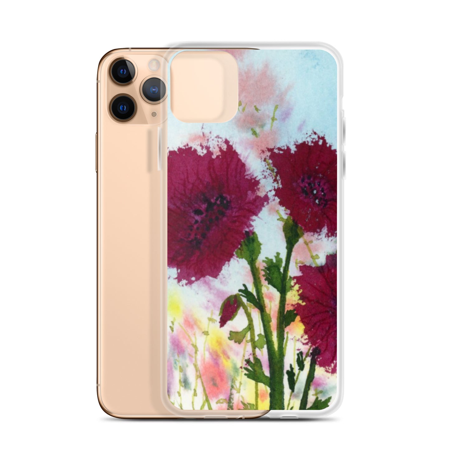 Dark Poppies Clear Case for iPhone®