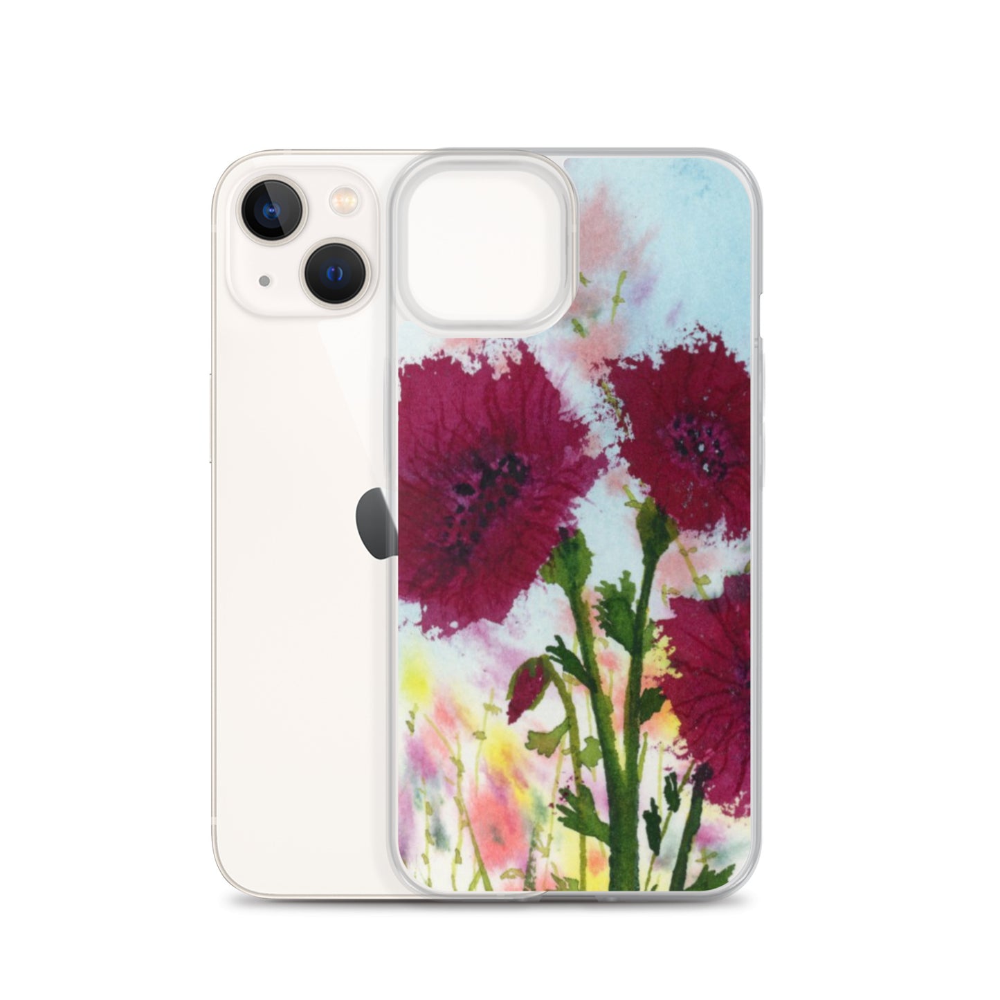 Dark Poppies Clear Case for iPhone®