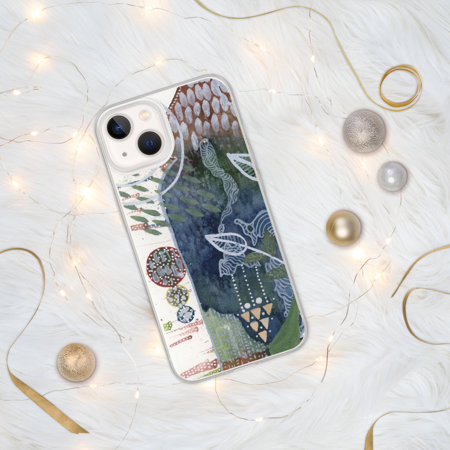 Silver Leaves iPhone® Case