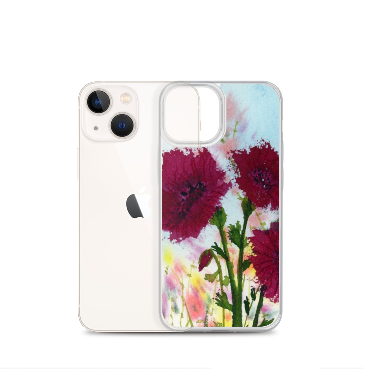 Dark Poppies Clear Case for iPhone®