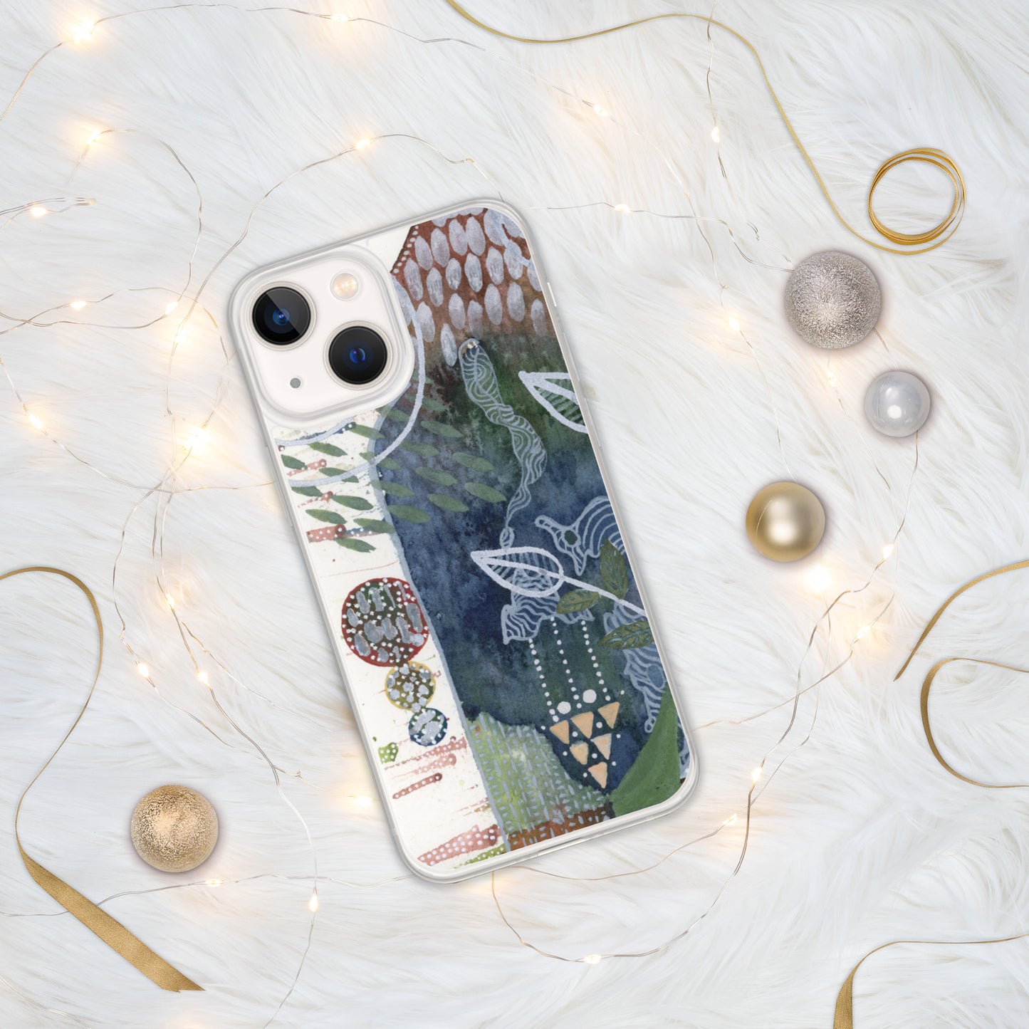 Silver Leaves iPhone® Case