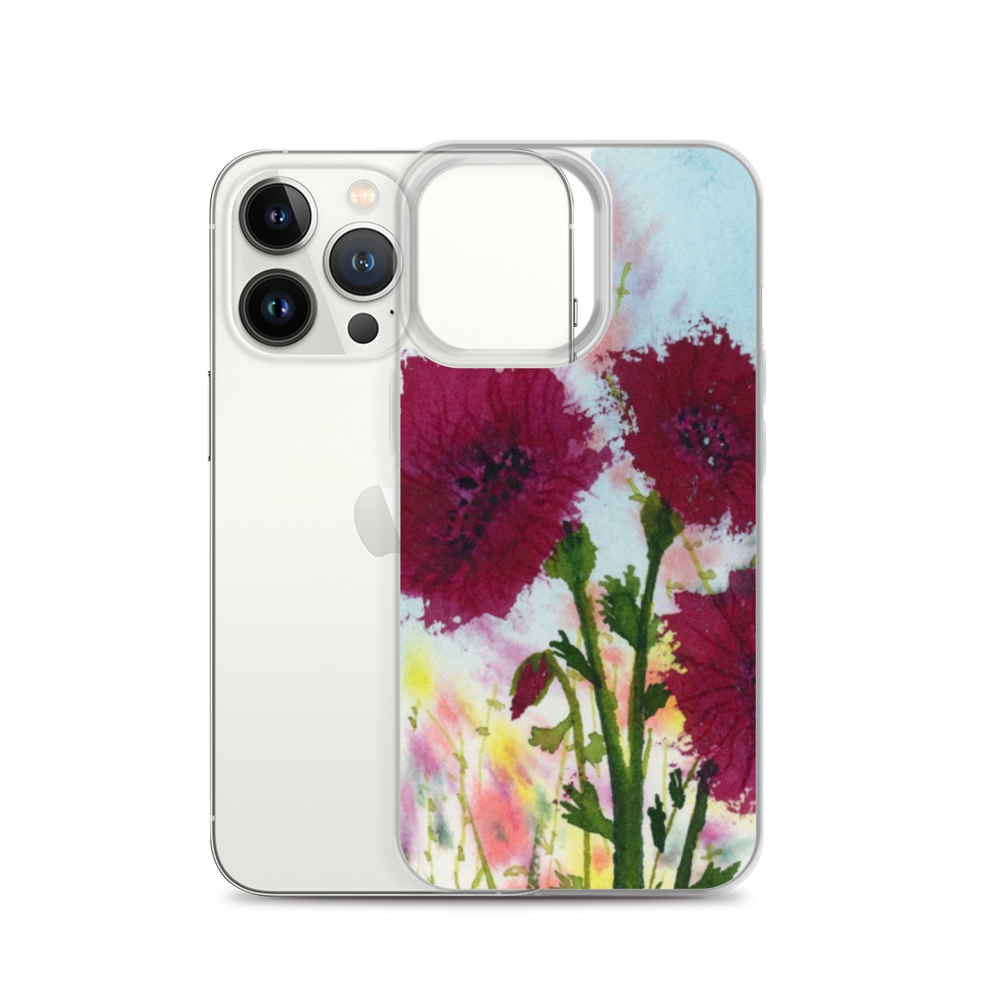 Dark Poppies Clear Case for iPhone®