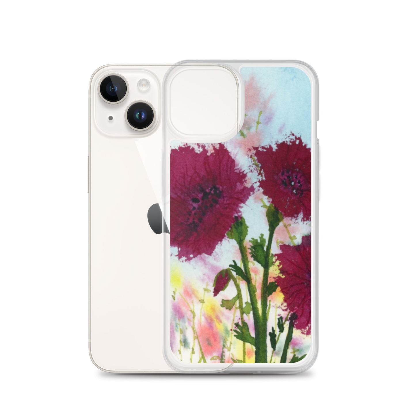 Dark Poppies Clear Case for iPhone®