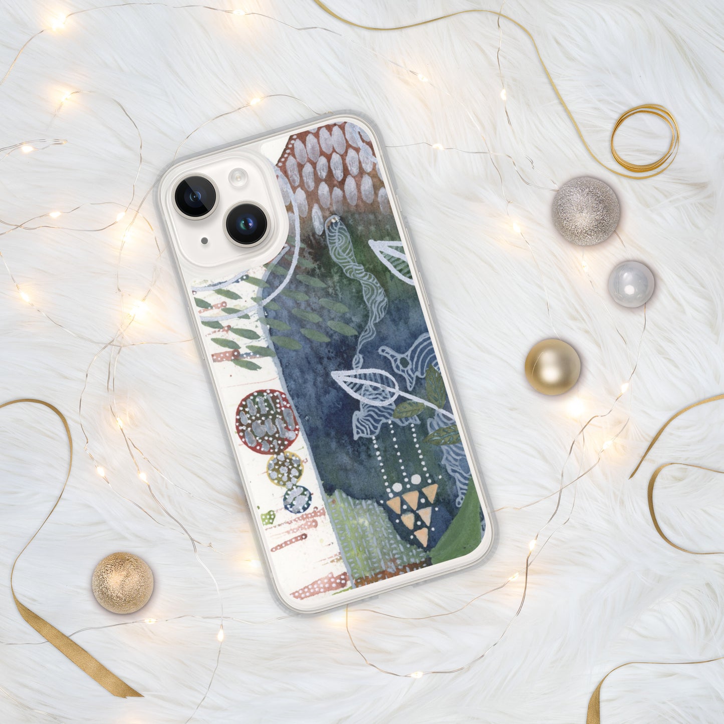 Silver Leaves iPhone® Case