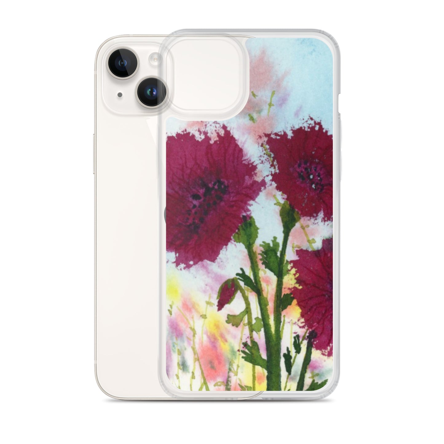 Dark Poppies Clear Case for iPhone®