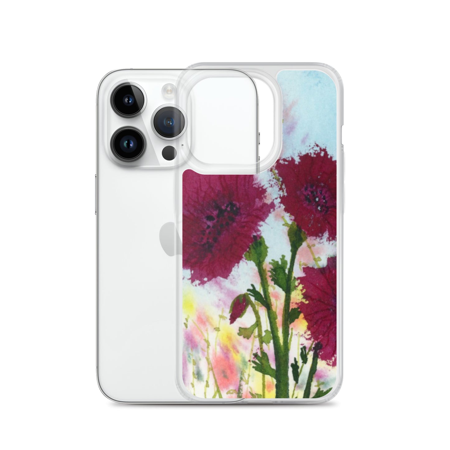 Dark Poppies Clear Case for iPhone®