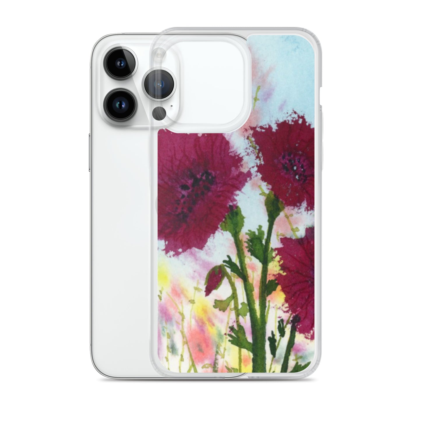 Dark Poppies Clear Case for iPhone®