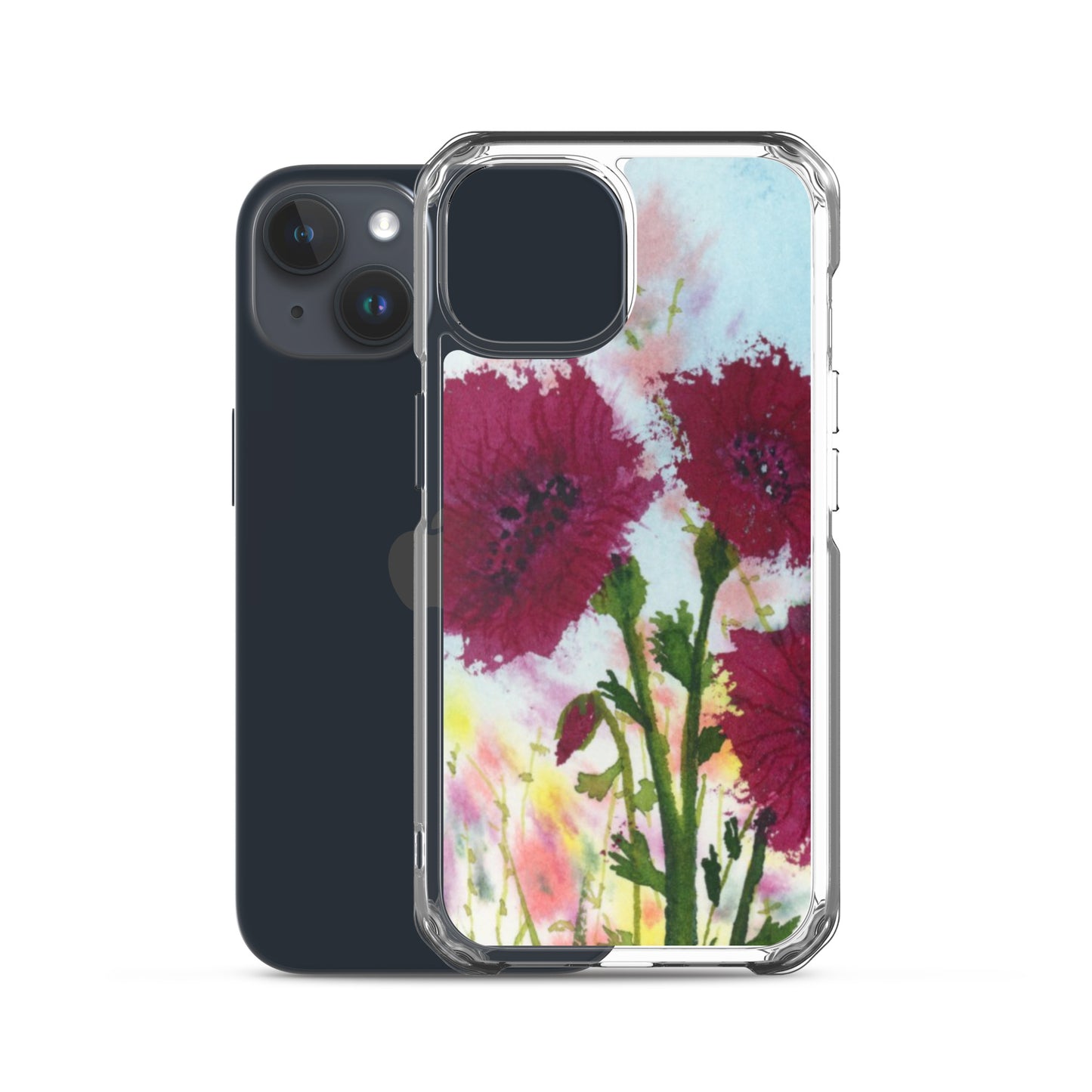 Dark Poppies Clear Case for iPhone®