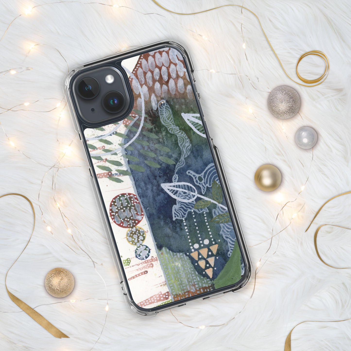 Silver Leaves iPhone® Case