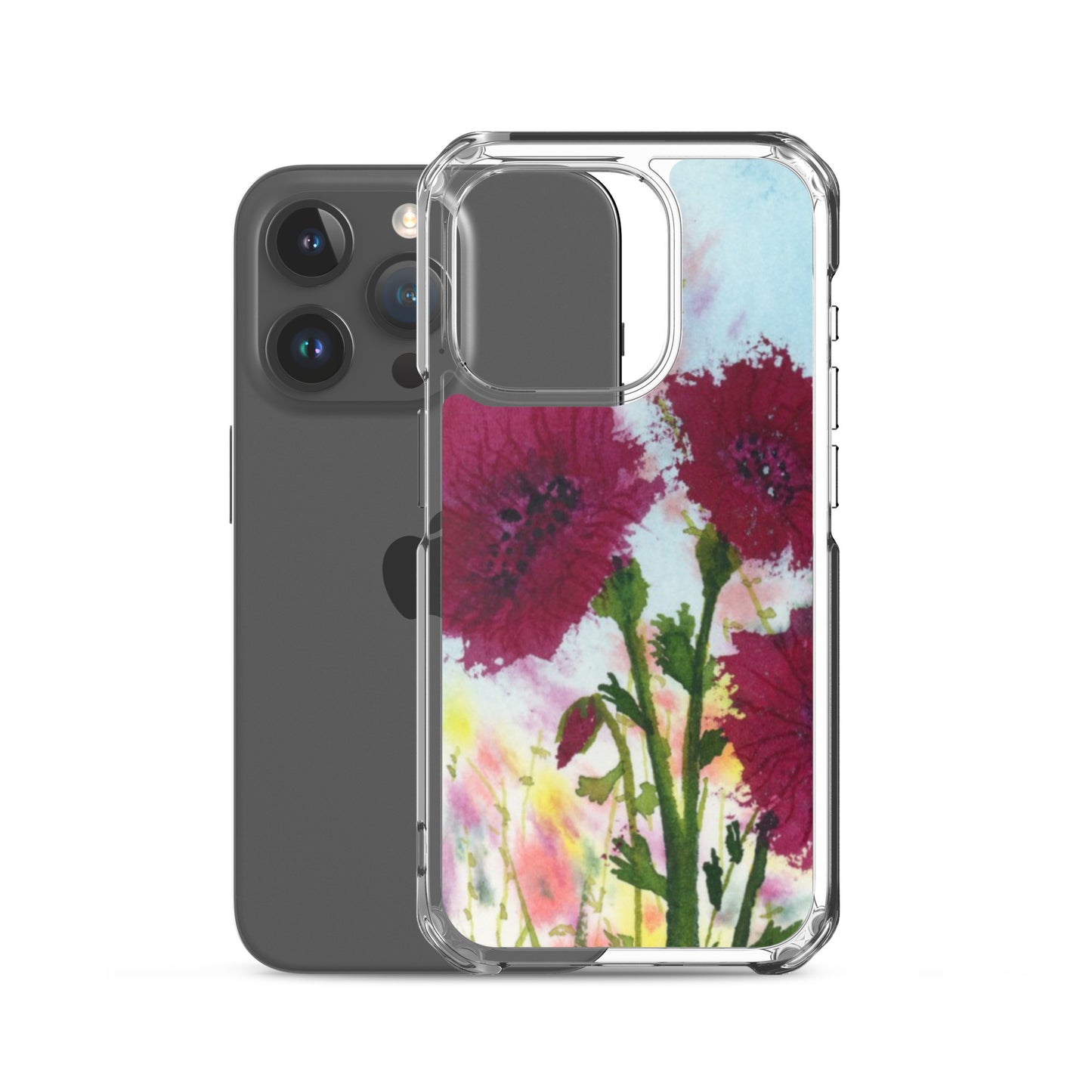 Dark Poppies Clear Case for iPhone®