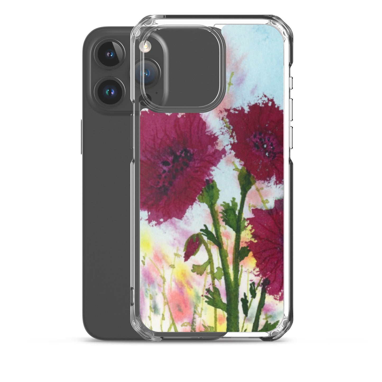 Dark Poppies Clear Case for iPhone®