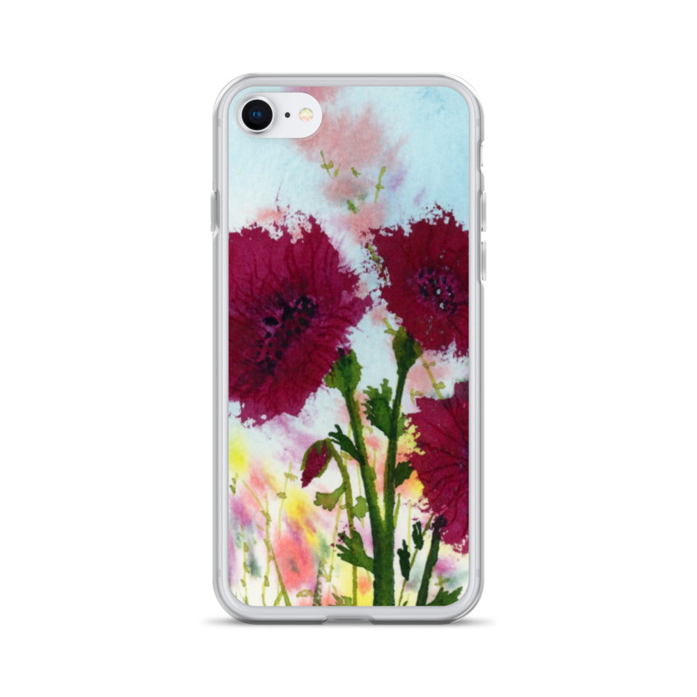 Dark Poppies Clear Case for iPhone®