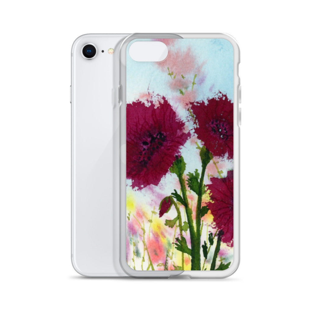 Dark Poppies Clear Case for iPhone®