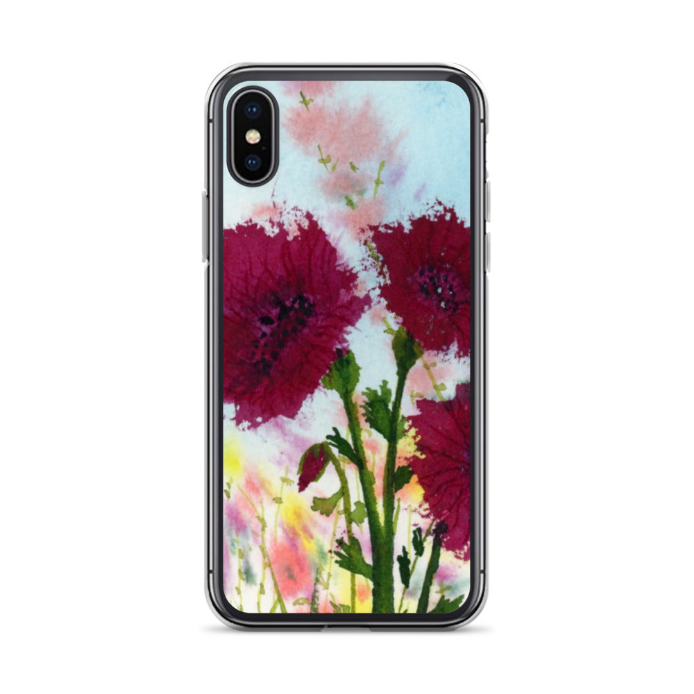 Dark Poppies Clear Case for iPhone®