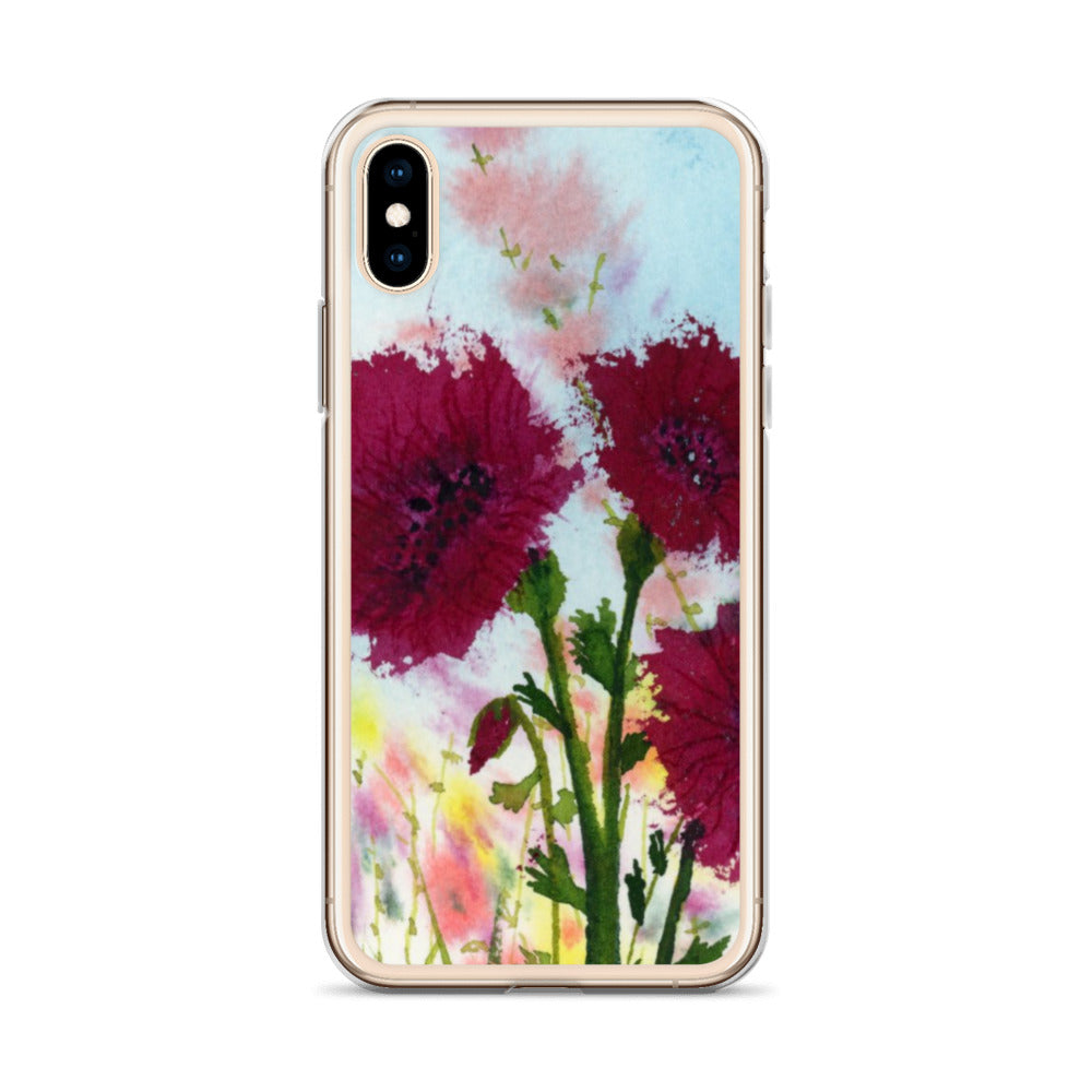 Dark Poppies Clear Case for iPhone®