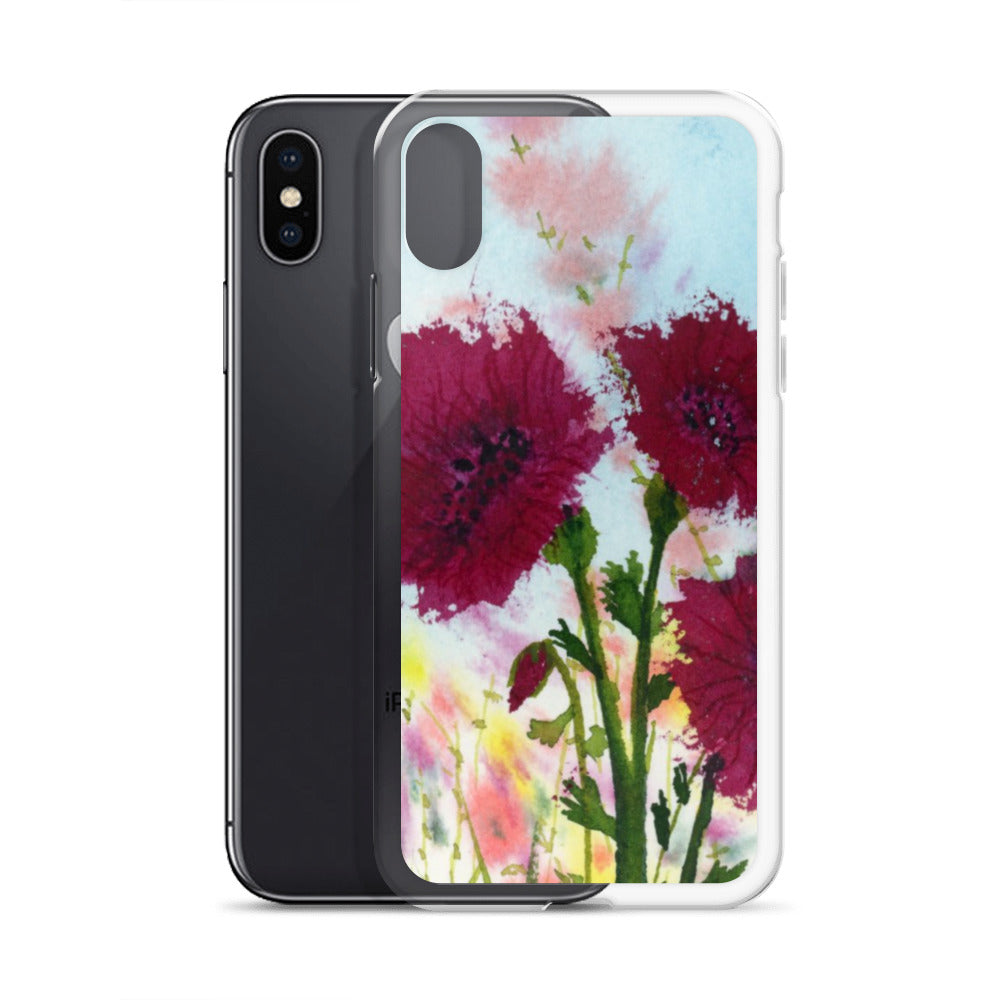 Dark Poppies Clear Case for iPhone®