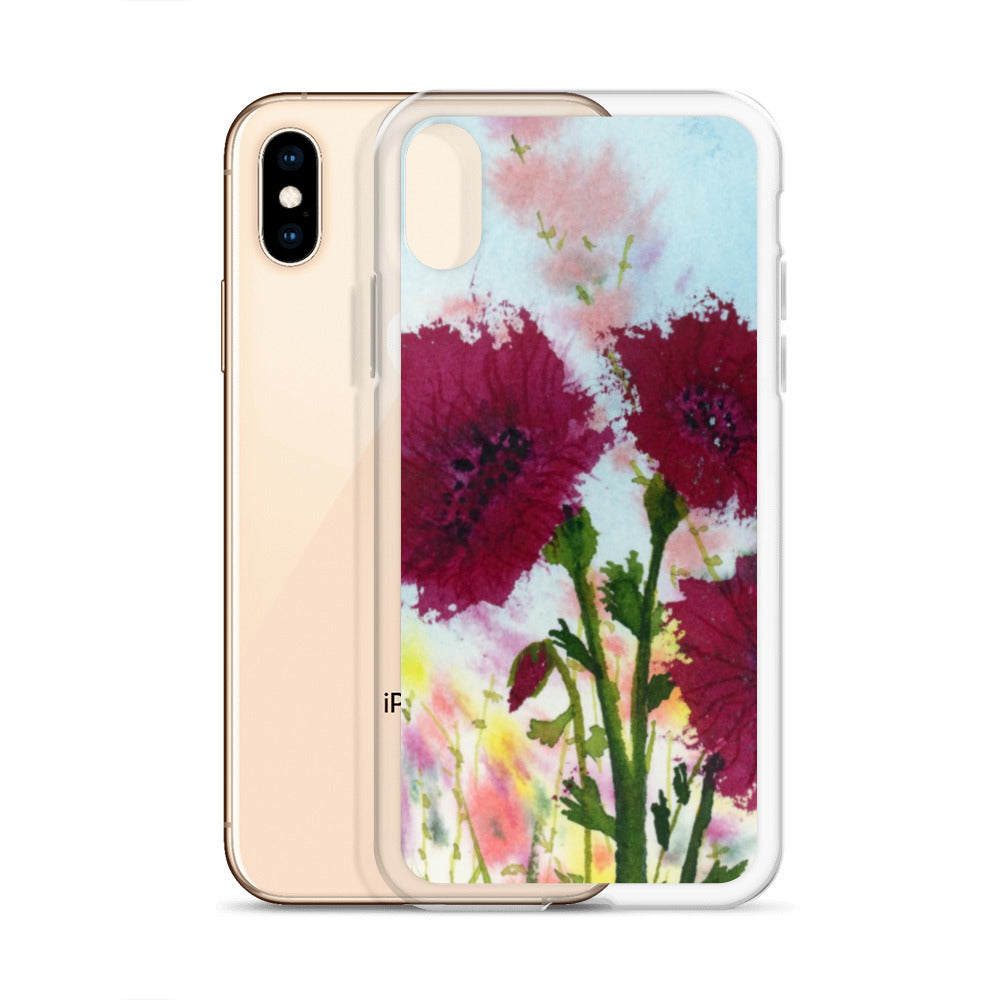 Dark Poppies Clear Case for iPhone®