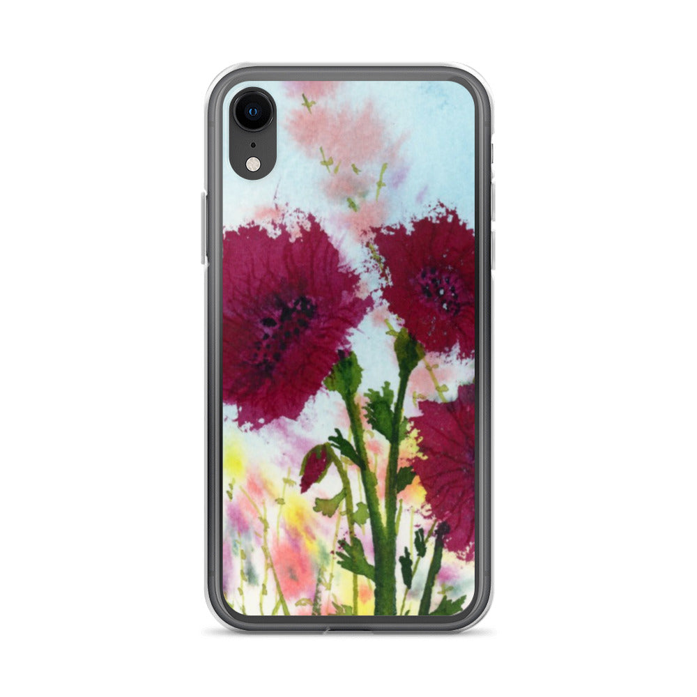 Dark Poppies Clear Case for iPhone®