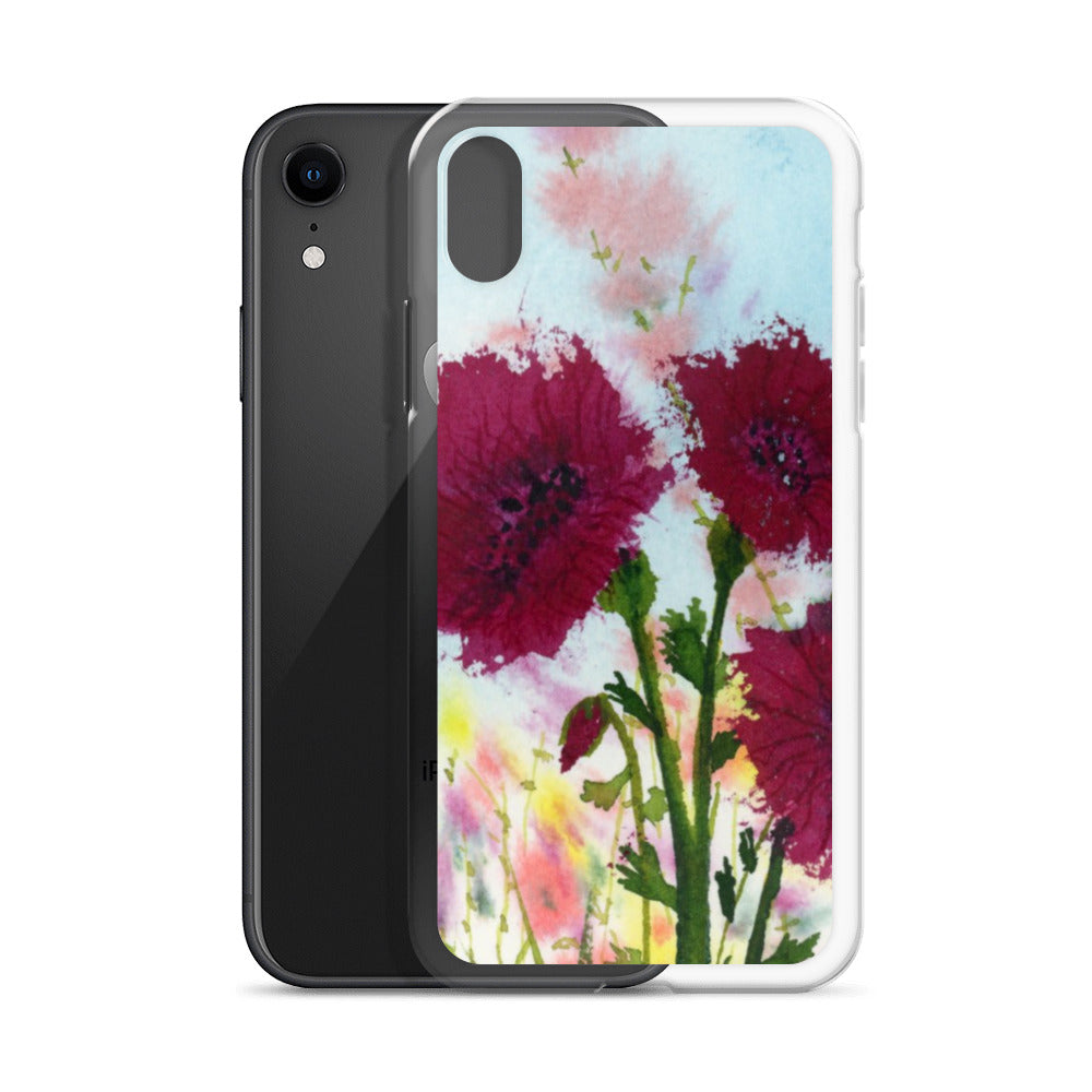 Dark Poppies Clear Case for iPhone®