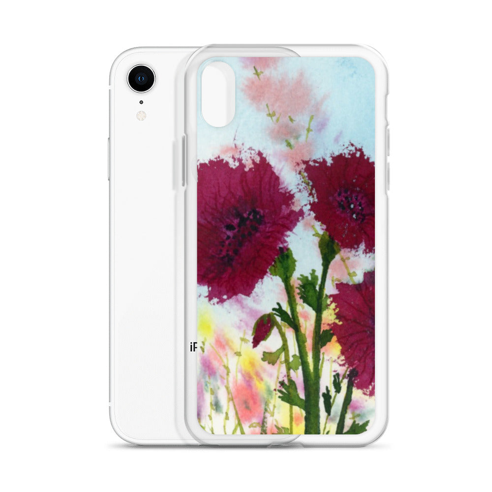 Dark Poppies Clear Case for iPhone®