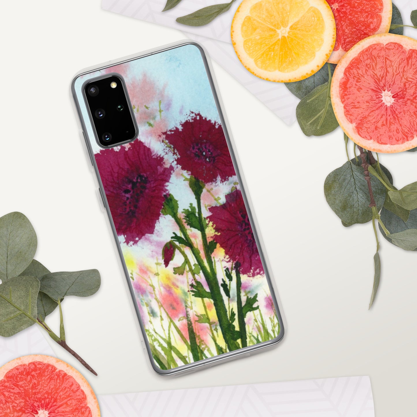 Dark Poppies Clear Case for Samsung®