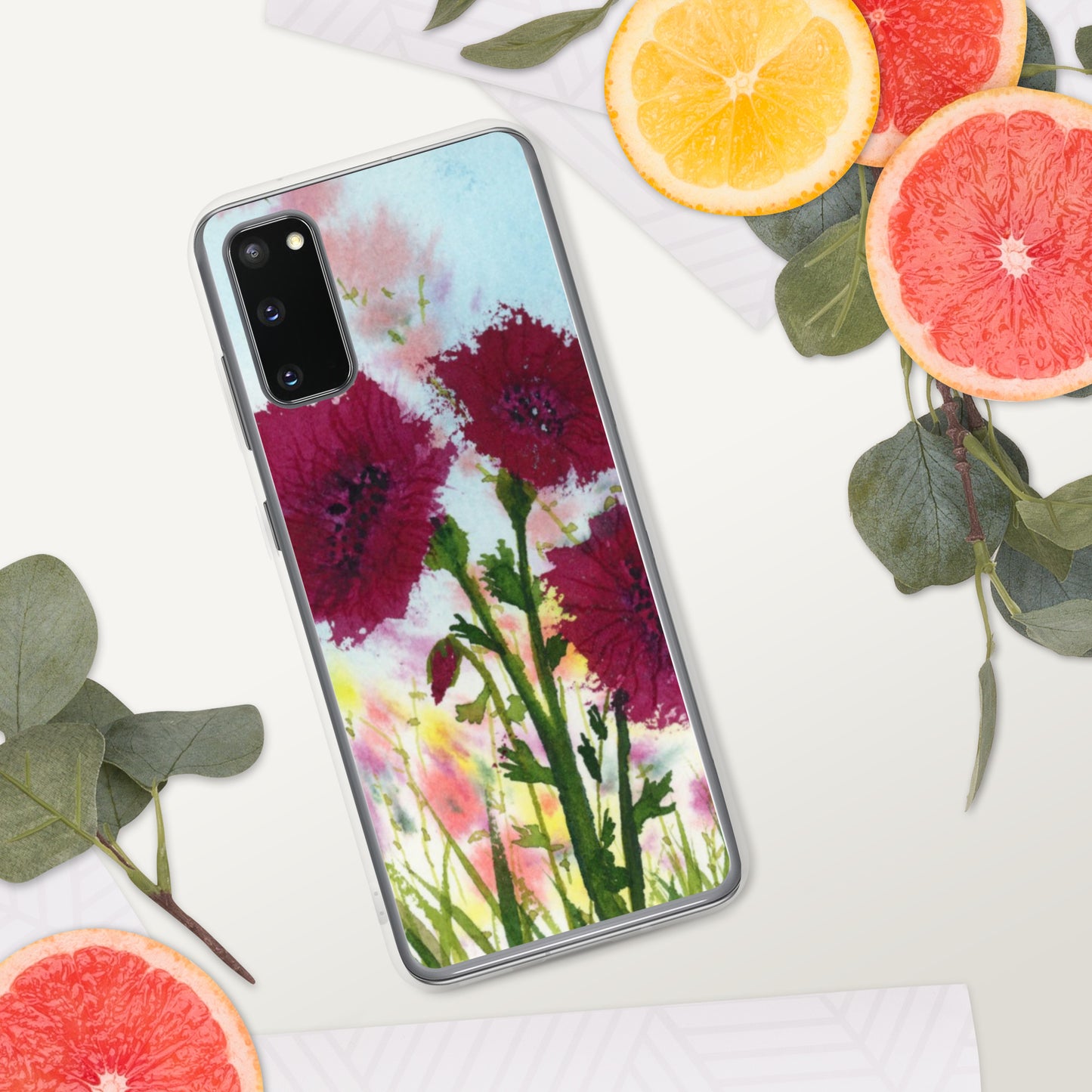 Dark Poppies Clear Case for Samsung®