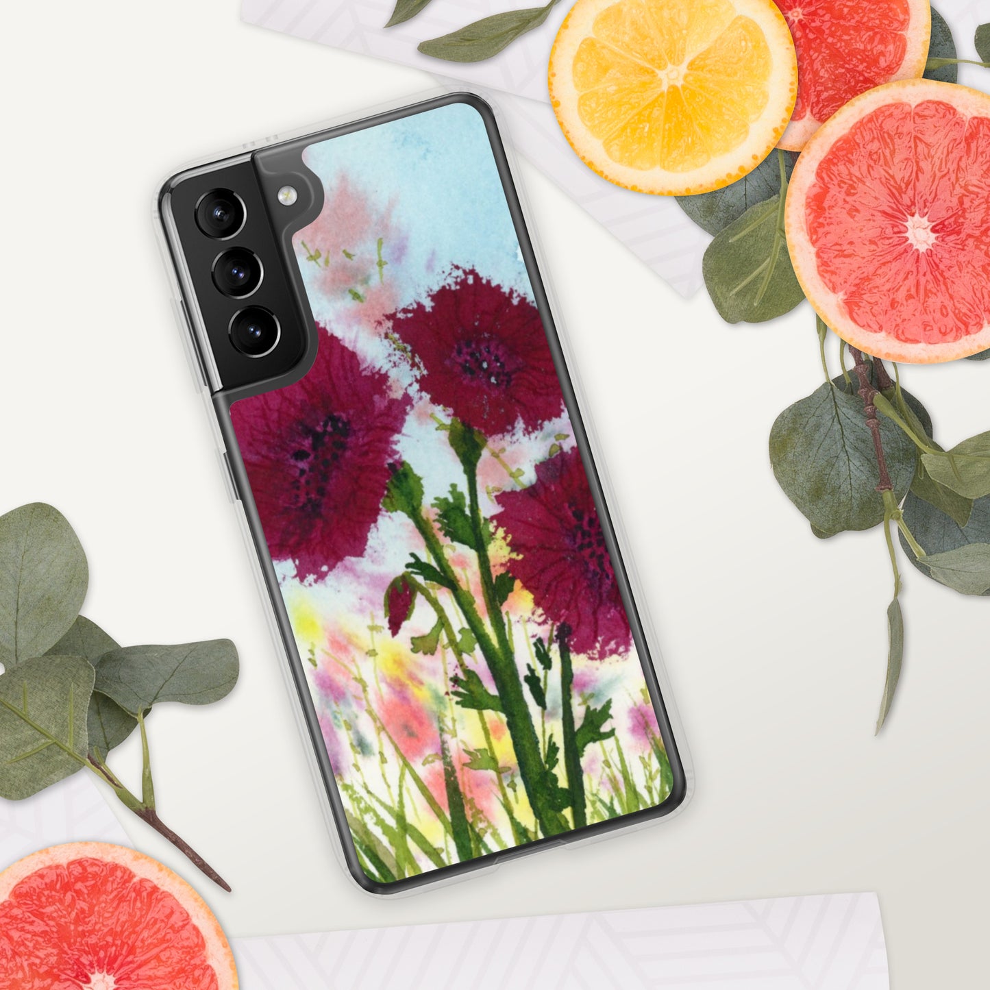 Dark Poppies Clear Case for Samsung®