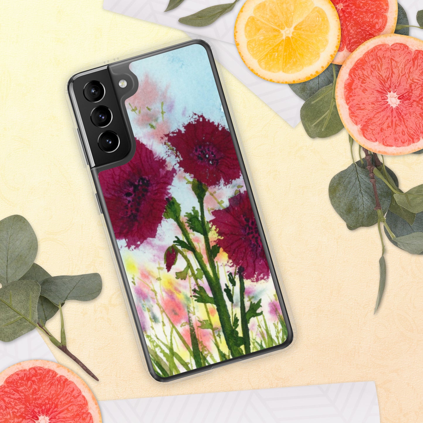 Dark Poppies Clear Case for Samsung®