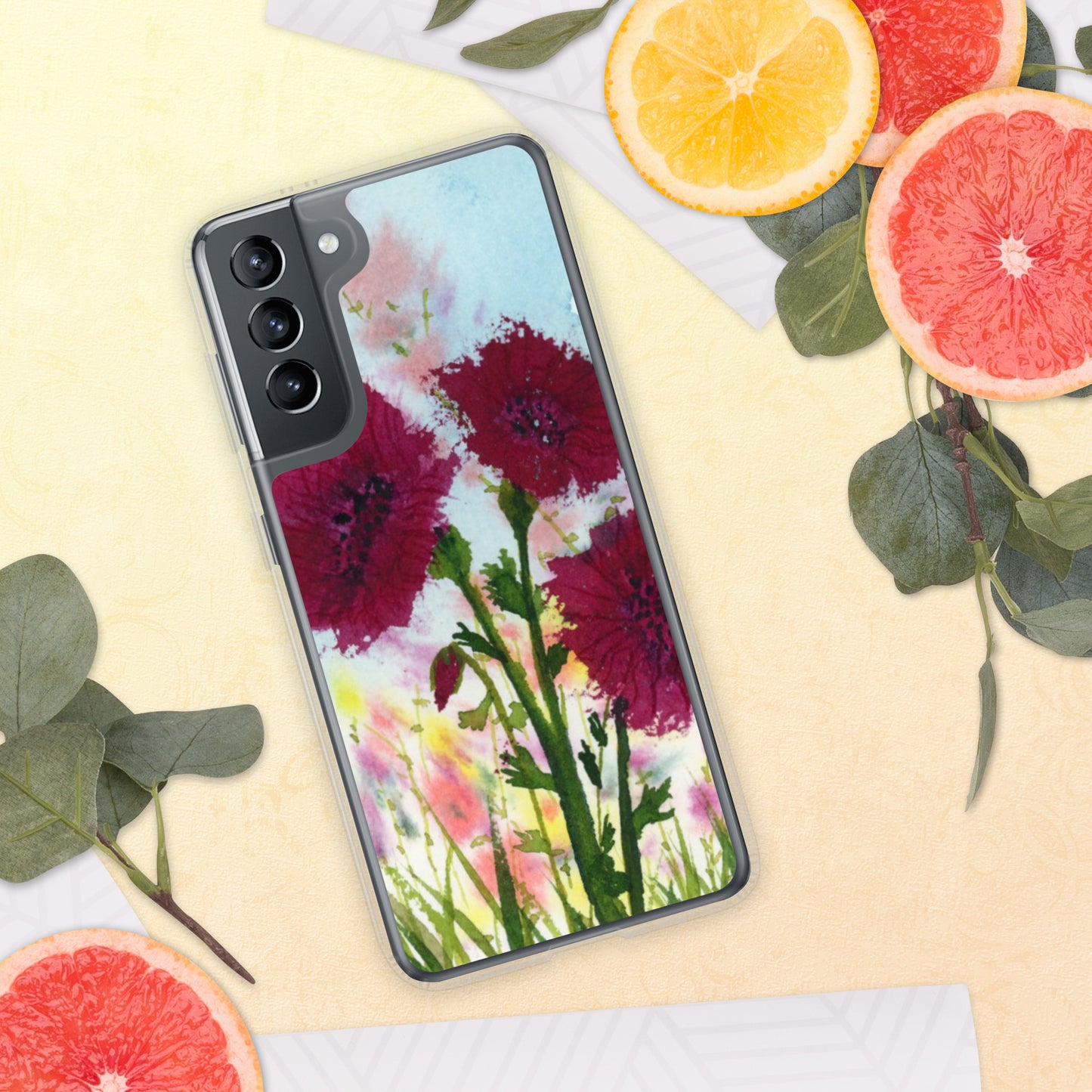 Dark Poppies Clear Case for Samsung®