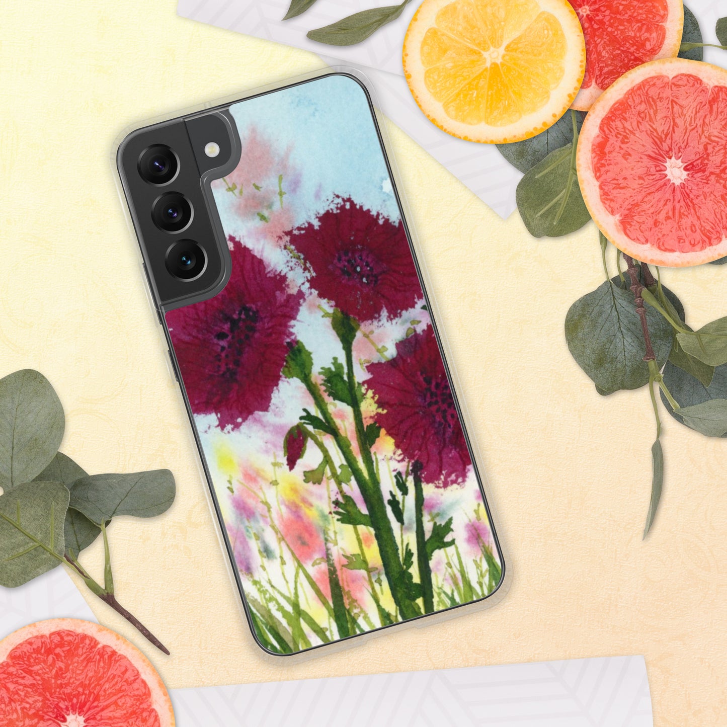 Dark Poppies Clear Case for Samsung®