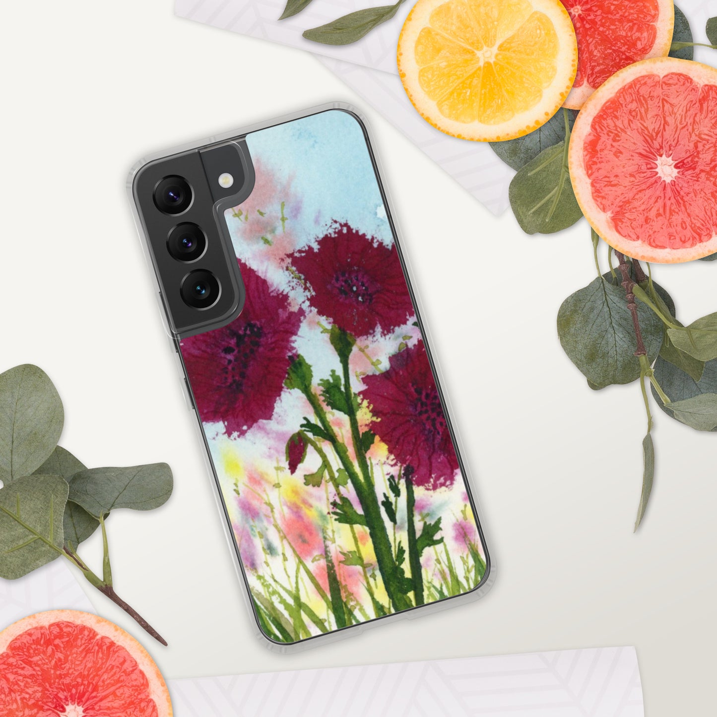 Dark Poppies Clear Case for Samsung®