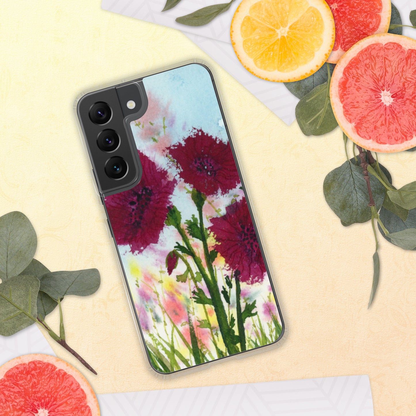 Dark Poppies Clear Case for Samsung®