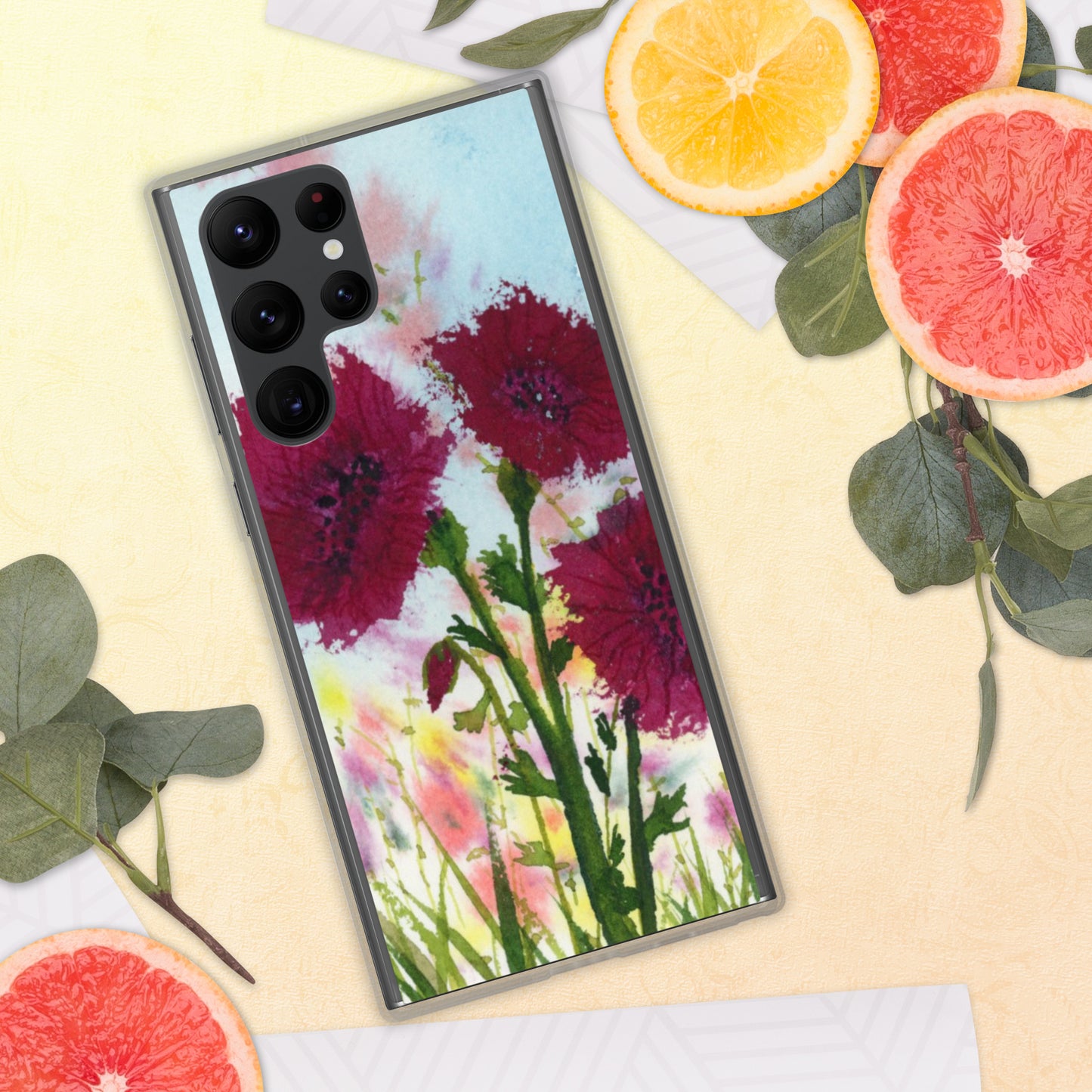 Dark Poppies Clear Case for Samsung®