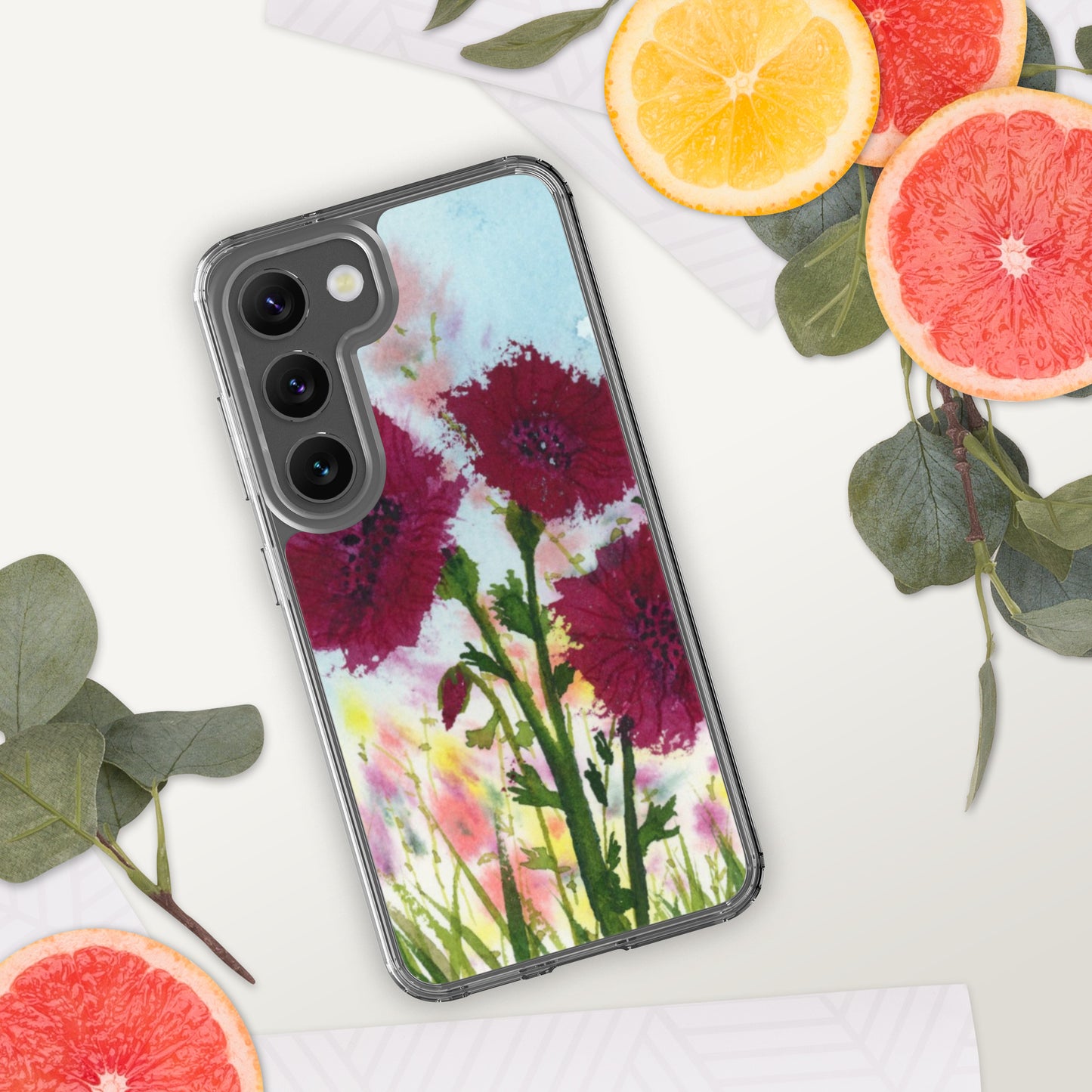 Dark Poppies Clear Case for Samsung®