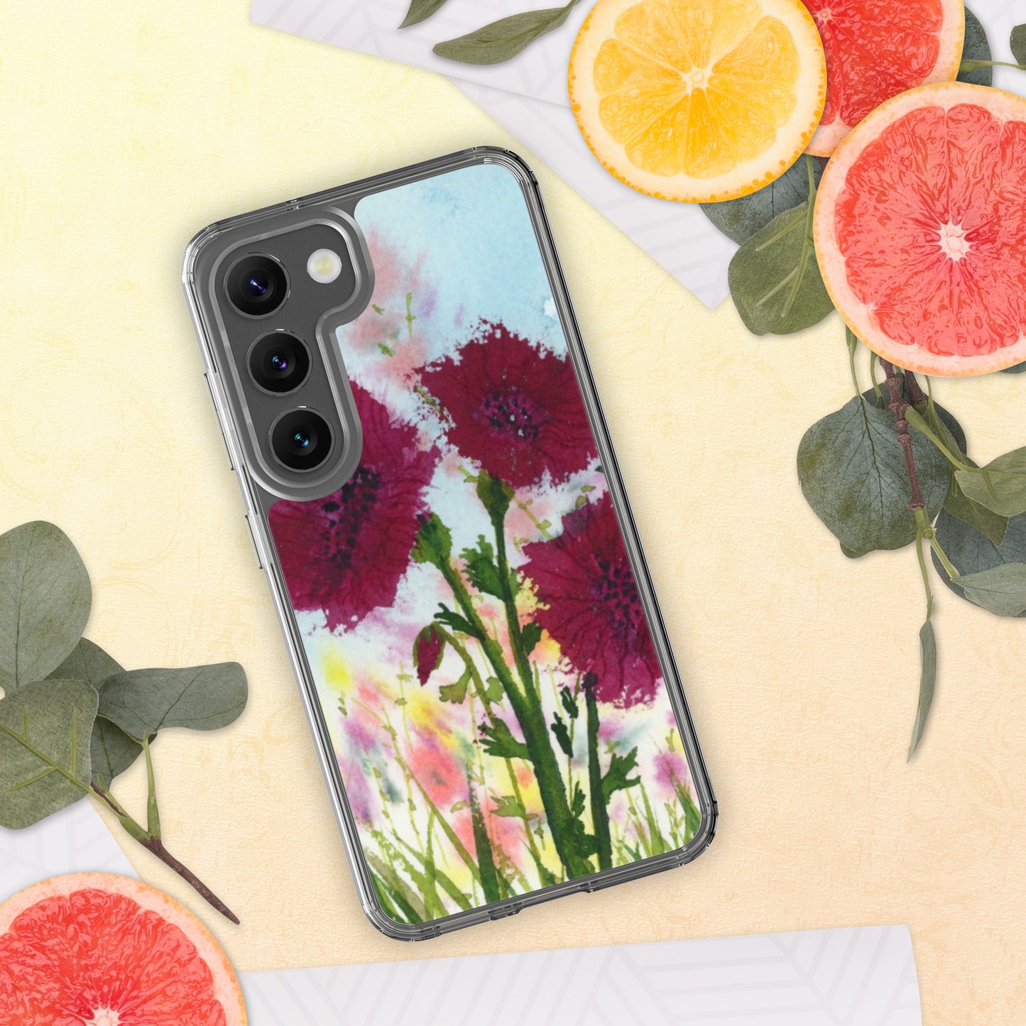 Dark Poppies Clear Case for Samsung®