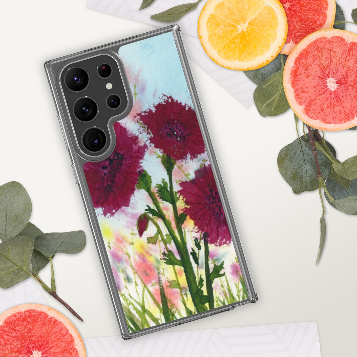 Dark Poppies Clear Case for Samsung®