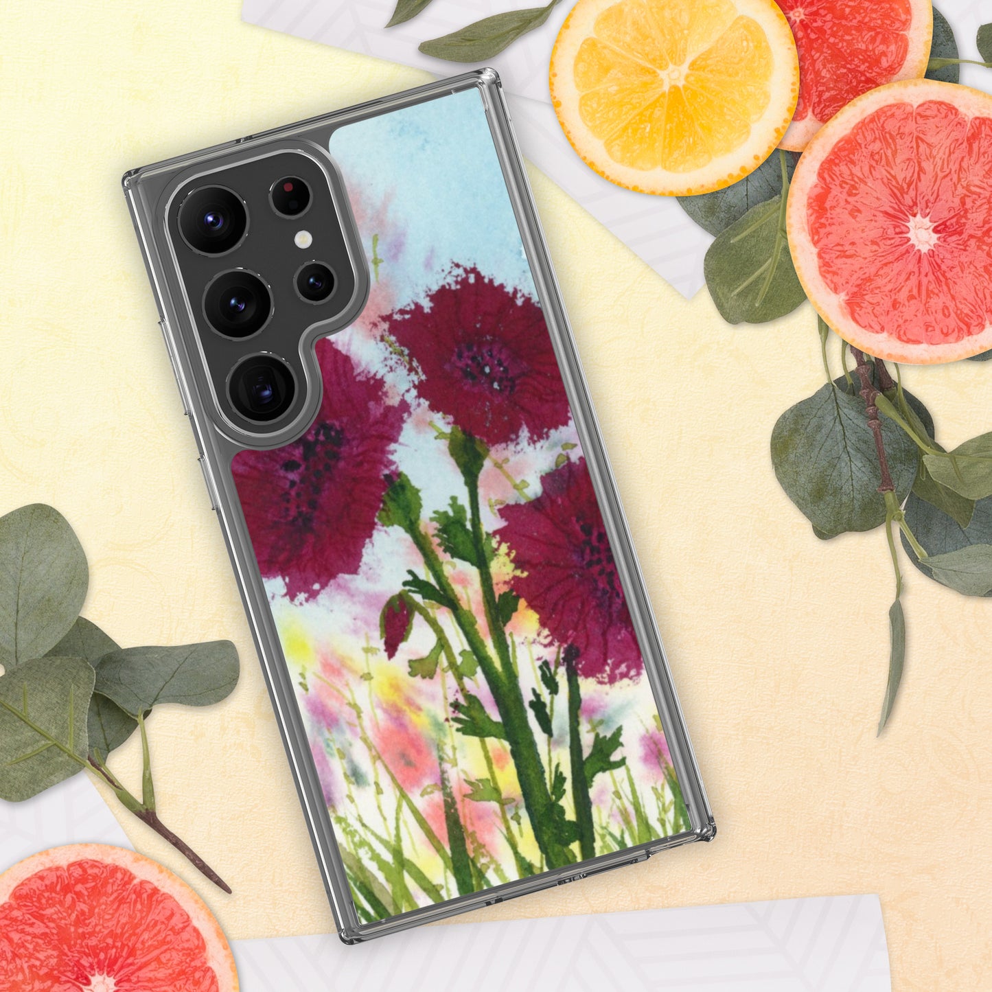 Dark Poppies Clear Case for Samsung®