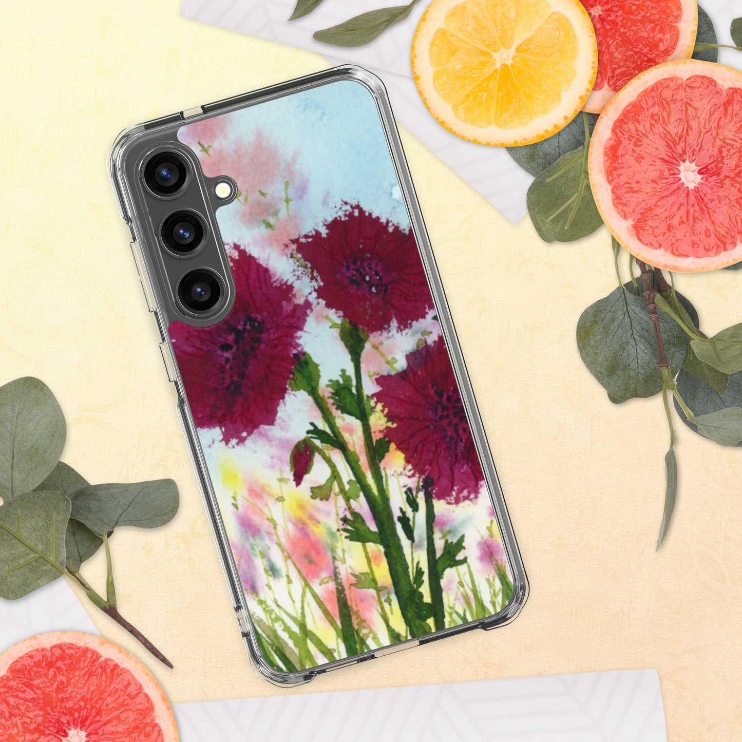 Dark Poppies Clear Case for Samsung®