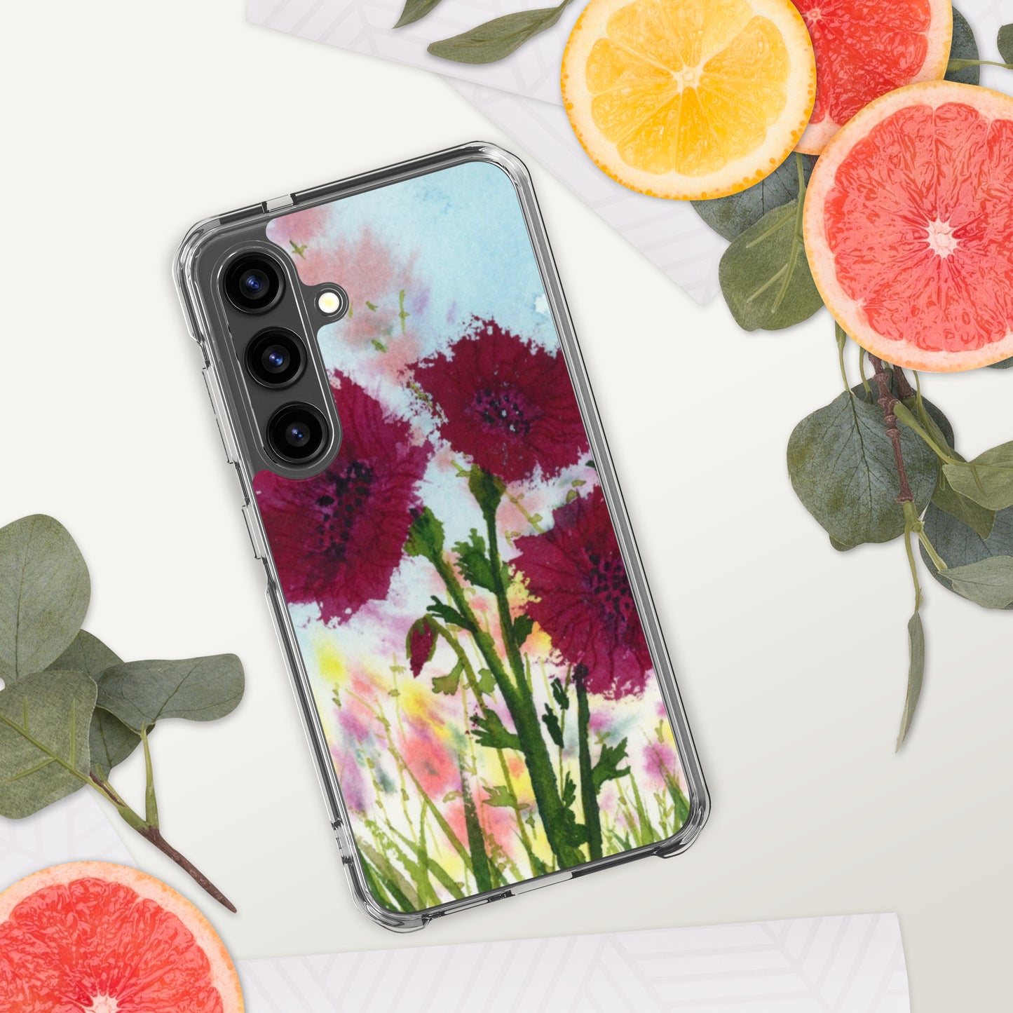 Dark Poppies Clear Case for Samsung®