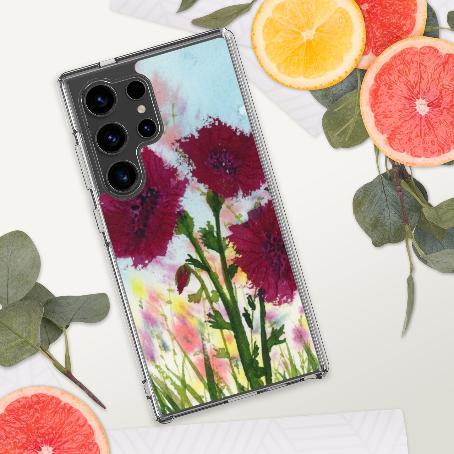 Dark Poppies Clear Case for Samsung®