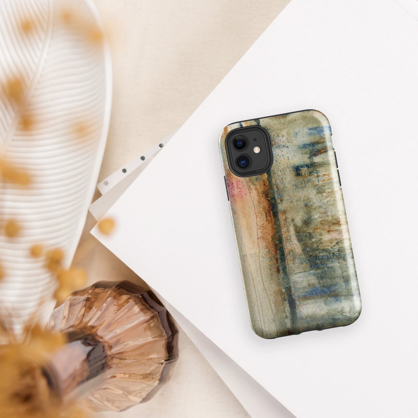 Rustic Smear Tough Case for iPhone®