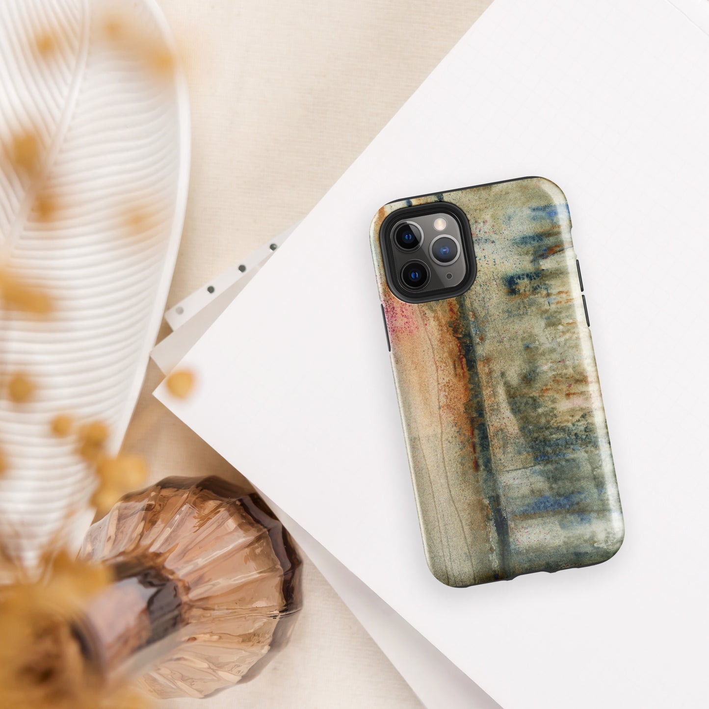 Rustic Smear Tough Case for iPhone®