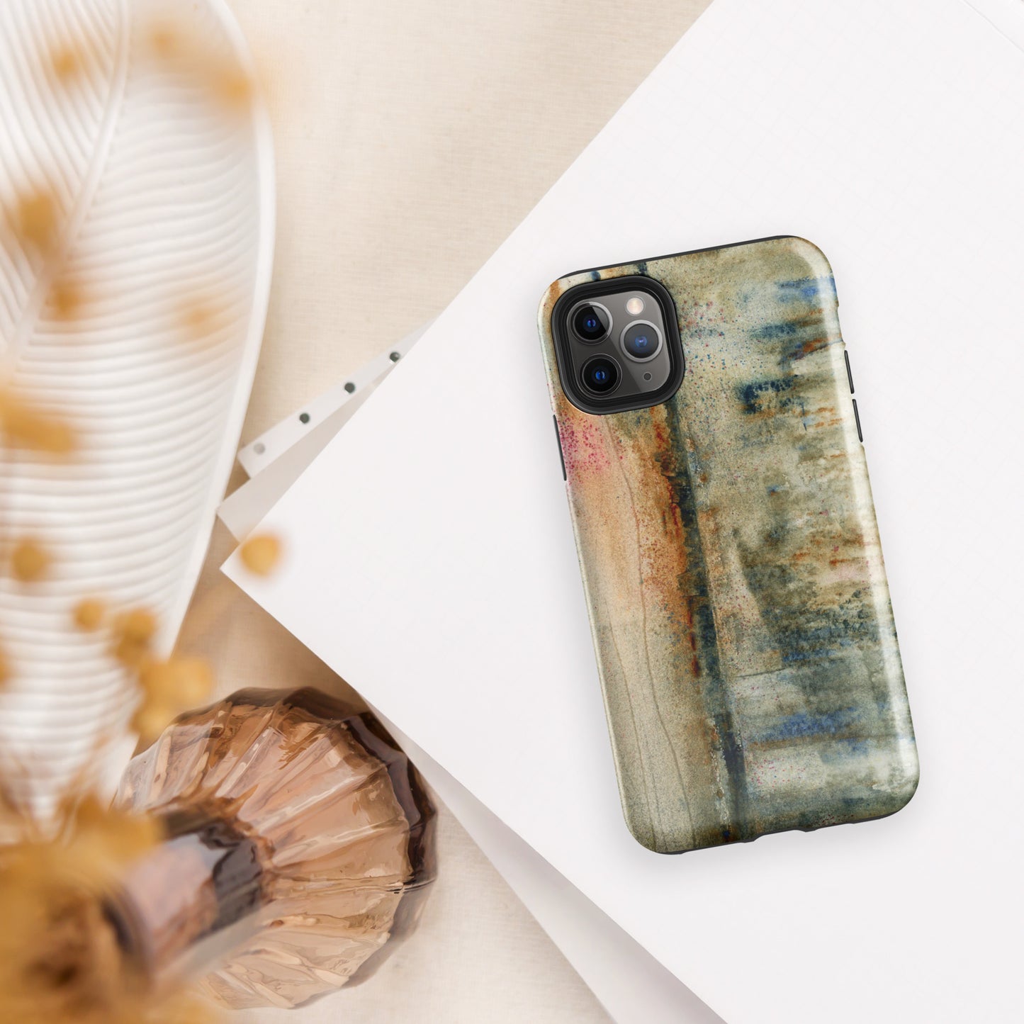 Rustic Smear Tough Case for iPhone®